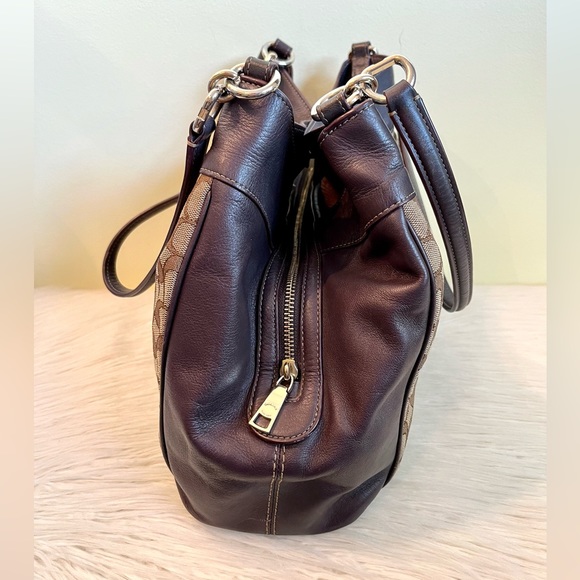 Coach Lexy Signature Leather Canvas Shoulder Bag - Picture 5 of 11